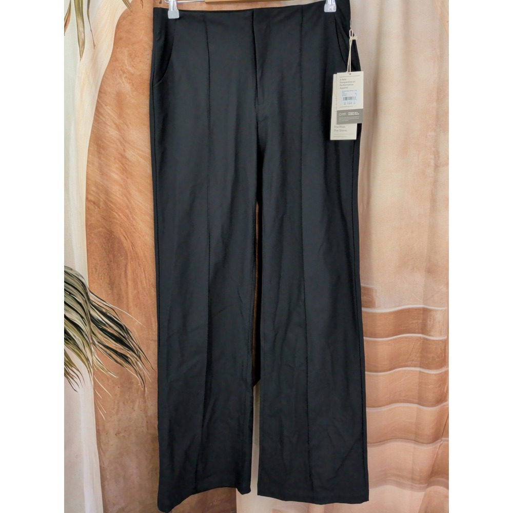 Vuori Meta Wide Leg Long Pants in Black